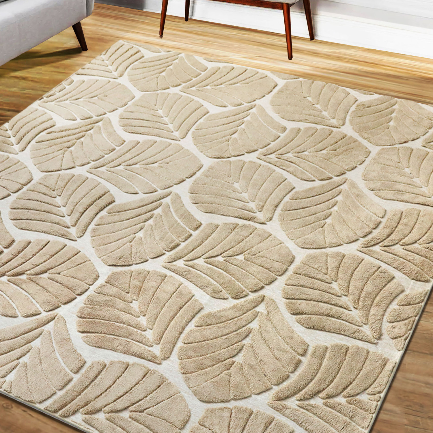 Vigdis Cotton-Blend Machine Washable Rug