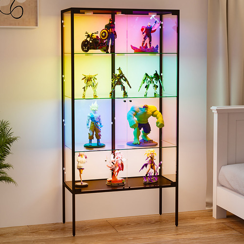 Luca 4 Tier Glass Display Cabinet