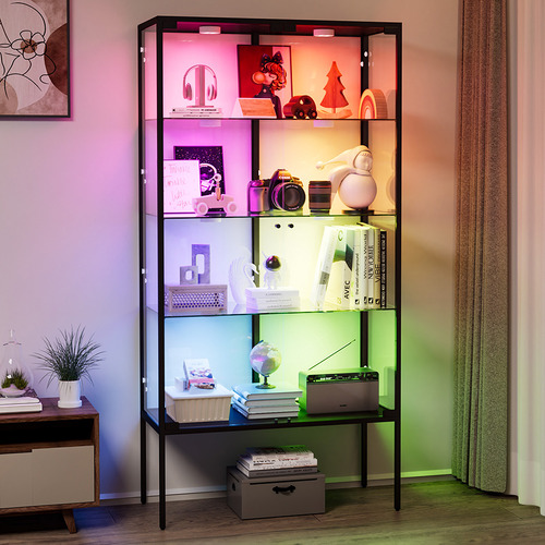 Luca 4 Tier Glass Display Cabinet