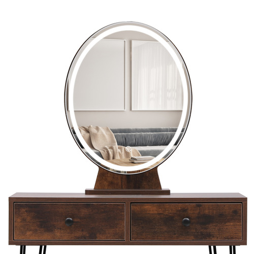 Frances LED Dressing Table & Stool Set