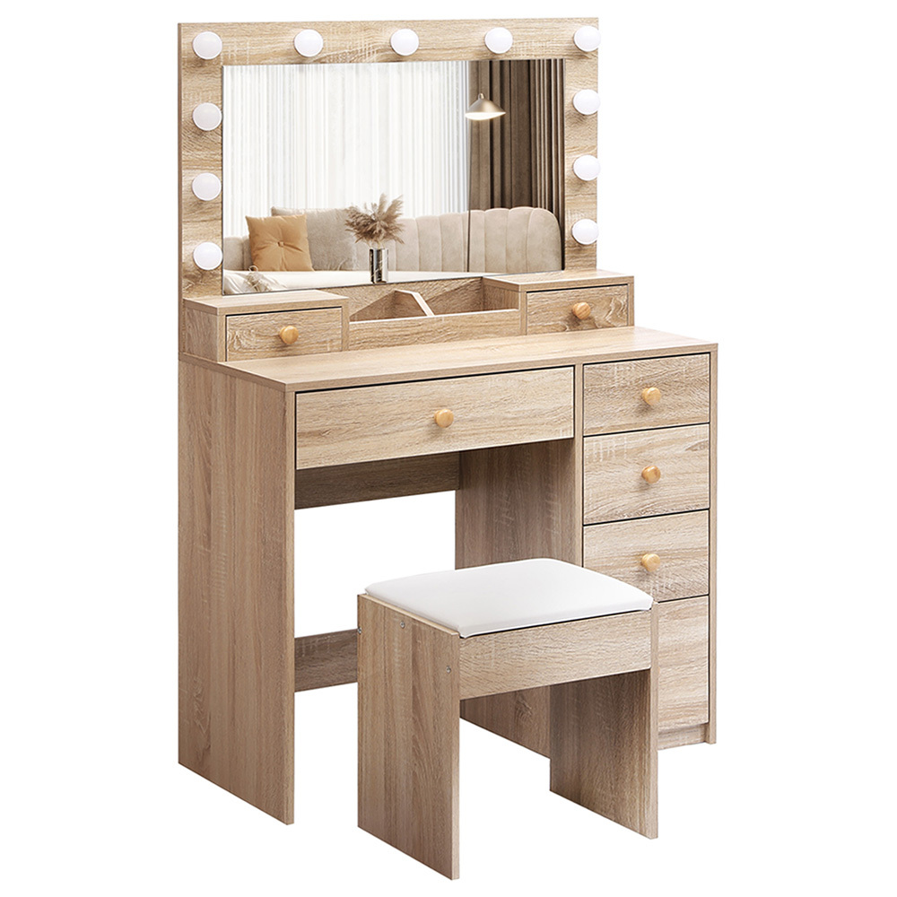 Chiqui LED Dressing Table & Stool Set