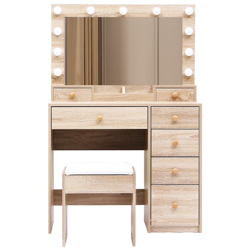 Chiqui LED Dressing Table & Stool Set