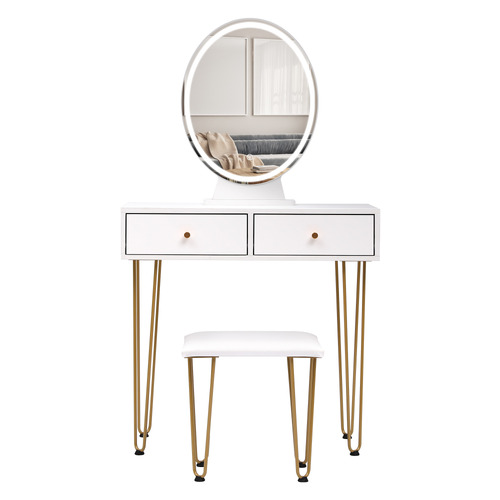 Frances LED Dressing Table & Stool Set