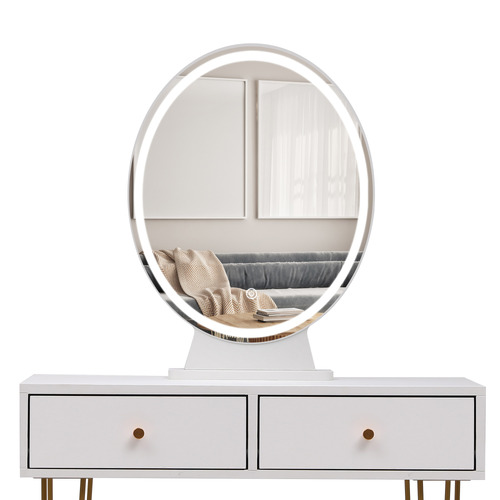 Frances LED Dressing Table & Stool Set