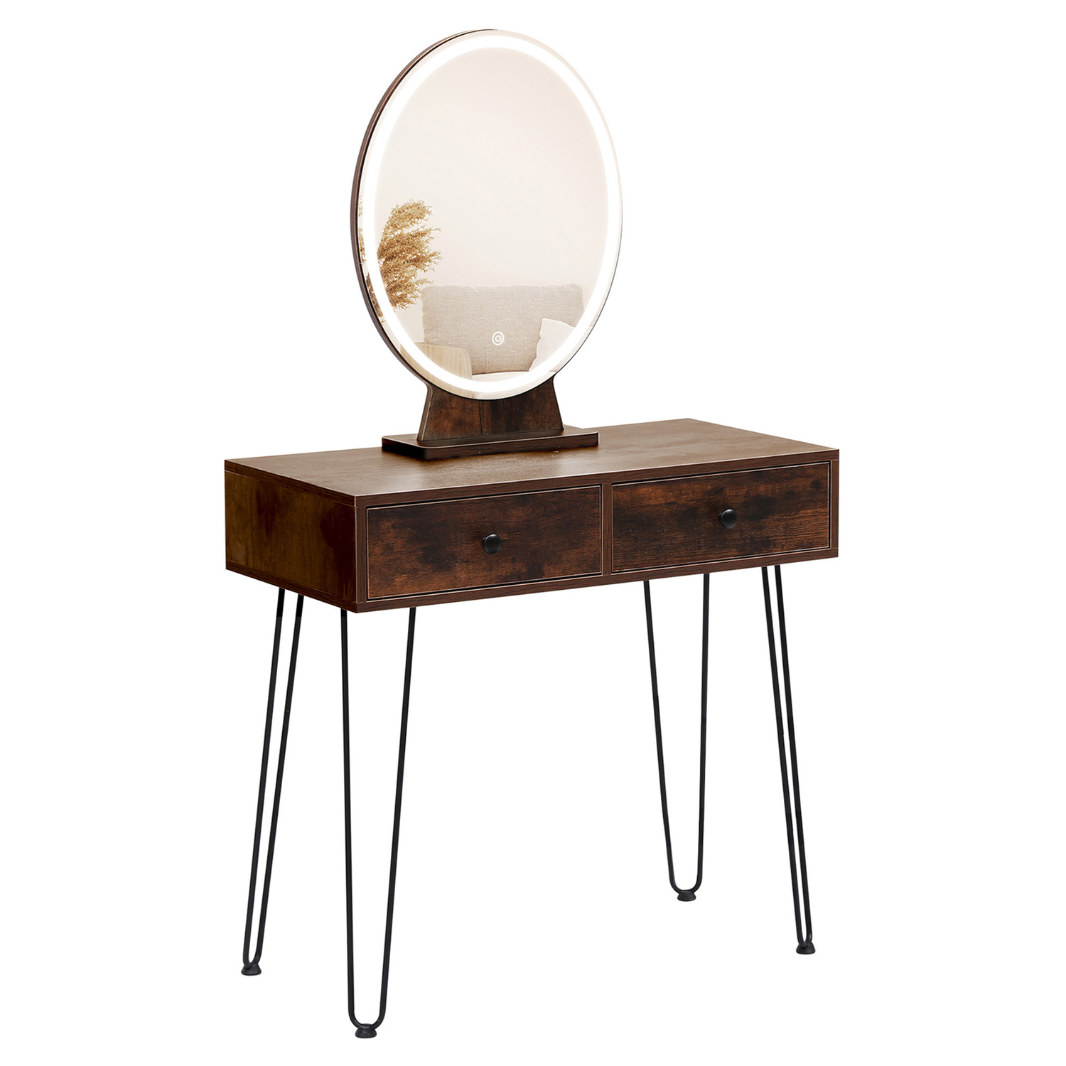 Frances LED Dressing Table & Stool Set