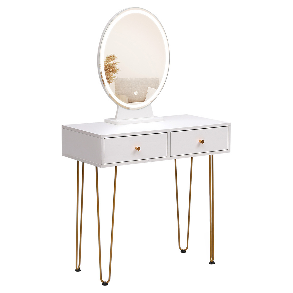 Frances LED Dressing Table & Stool Set