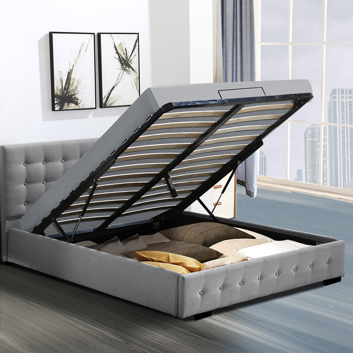 Tyler-Gas-Lift-Storage-Bed-Frame-BF1008