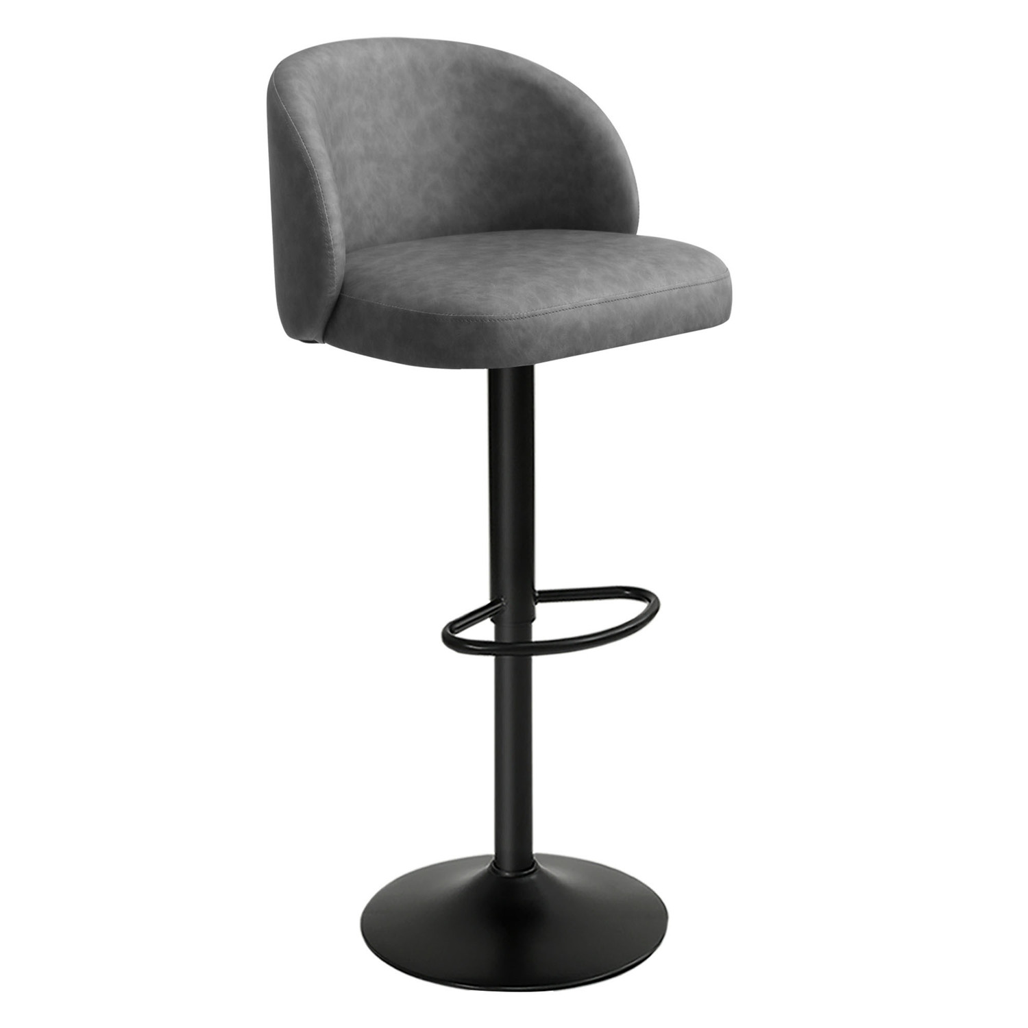 Nampa Faux Leather Adjustable Bar Stool