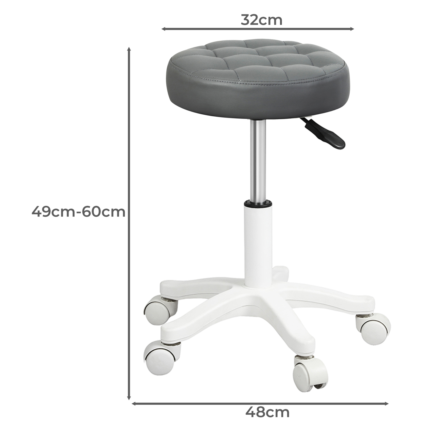 Caribou PU Leather Adjustable Salon Stool