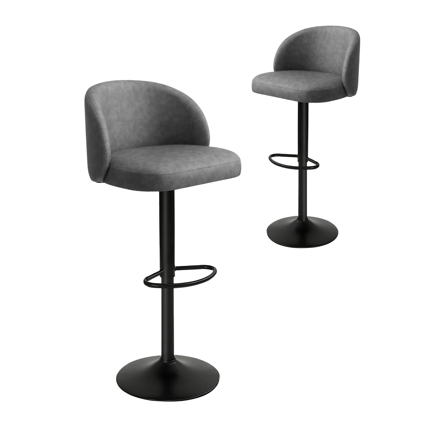 Nampa Faux Leather Adjustable Bar Stool