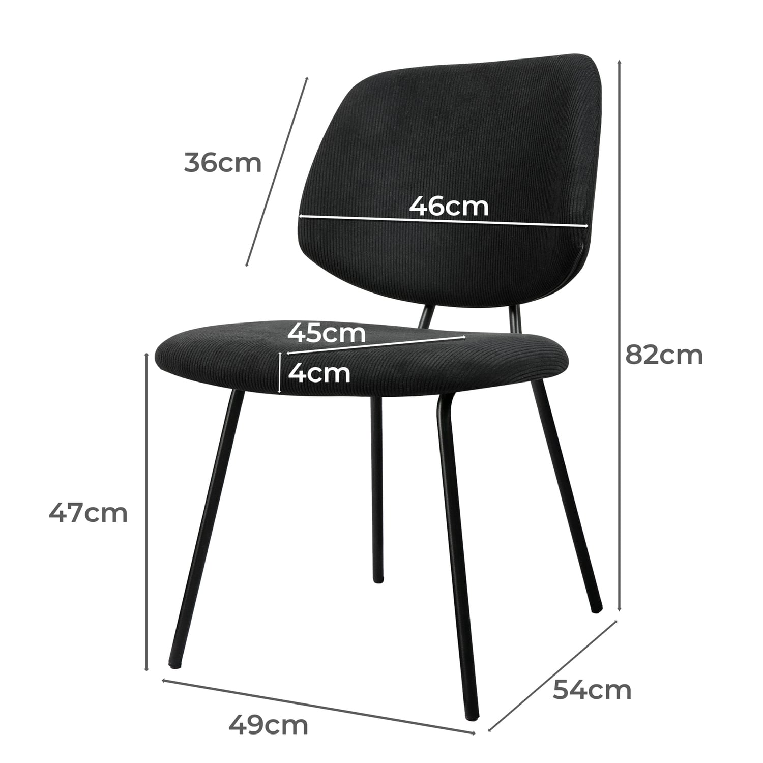 Kristoff Corduroy Dining Chairs