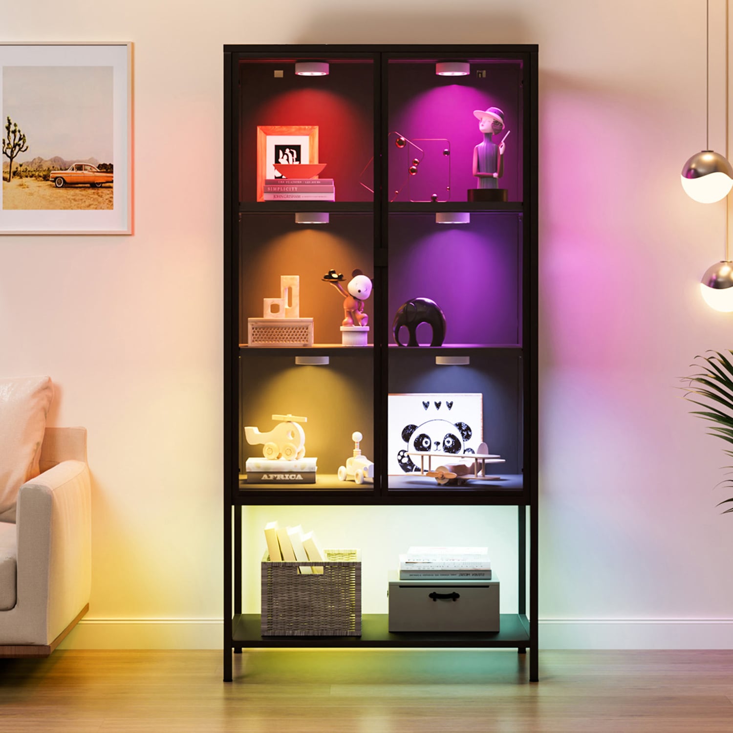 Willow 4 Tier Display Cabinet