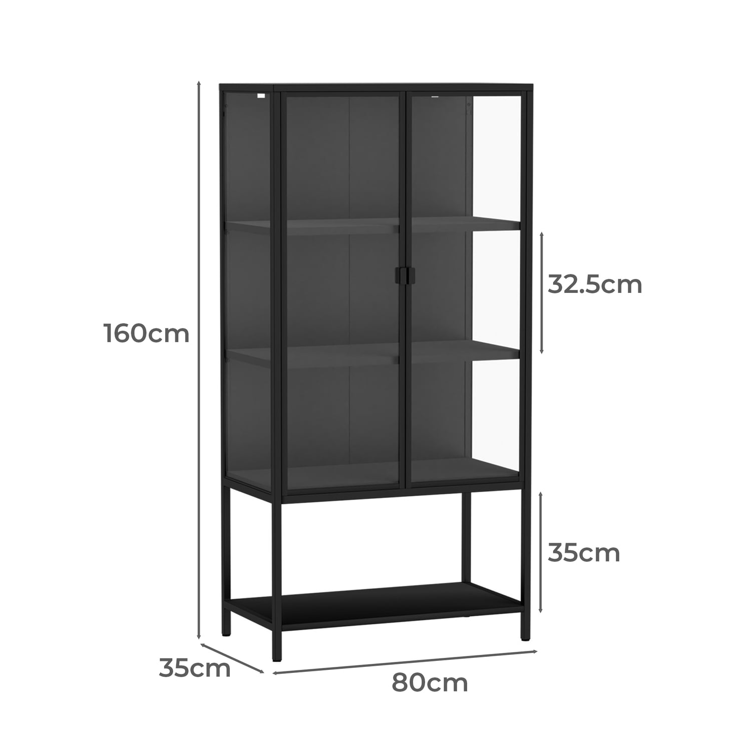 Willow 4 Tier Display Cabinet