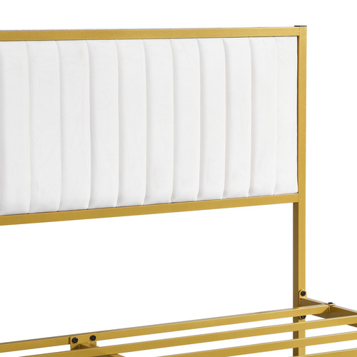 Juniper Faux Leather Platform Bed