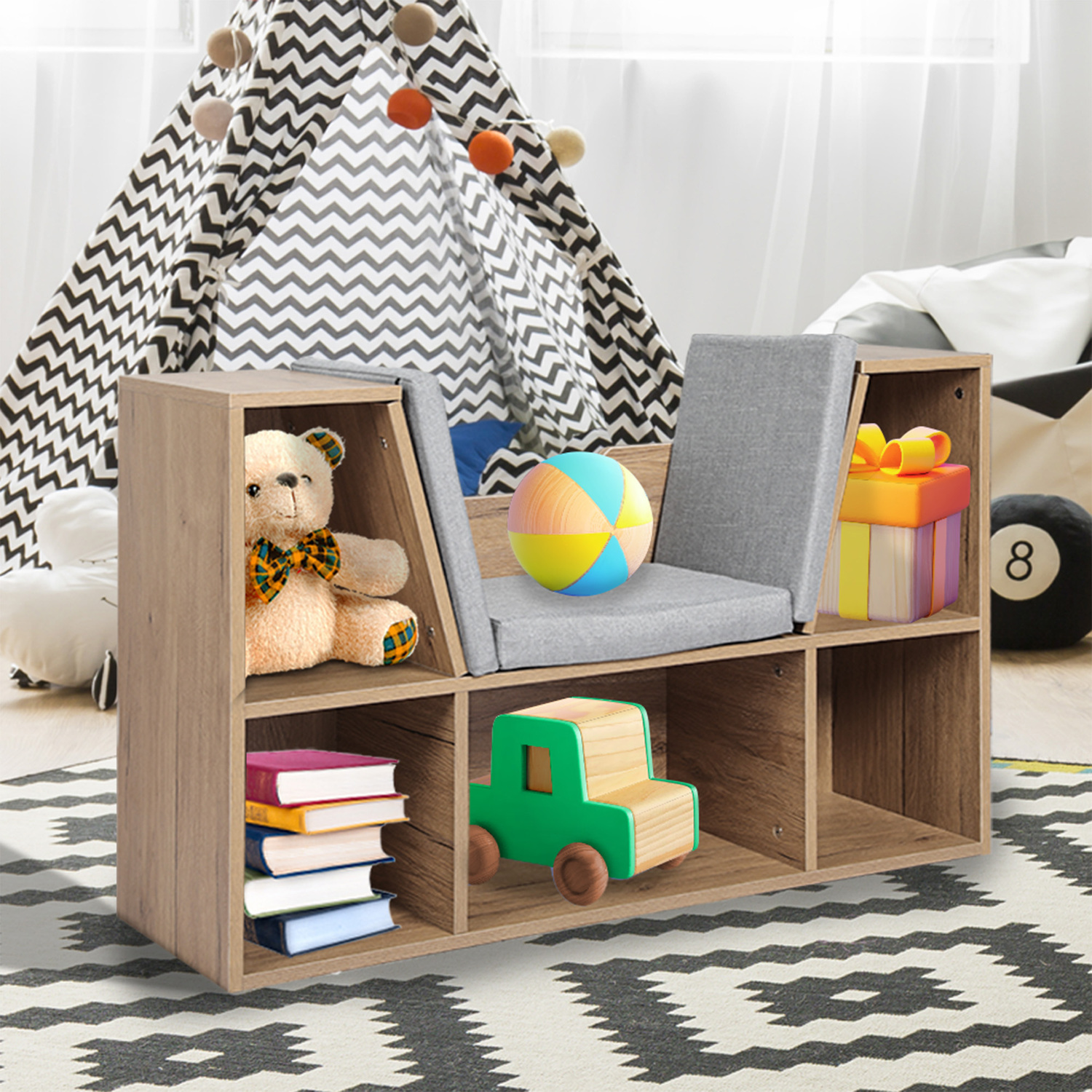 Kids-Rusticus-Bookcase-with-Reading-Nook