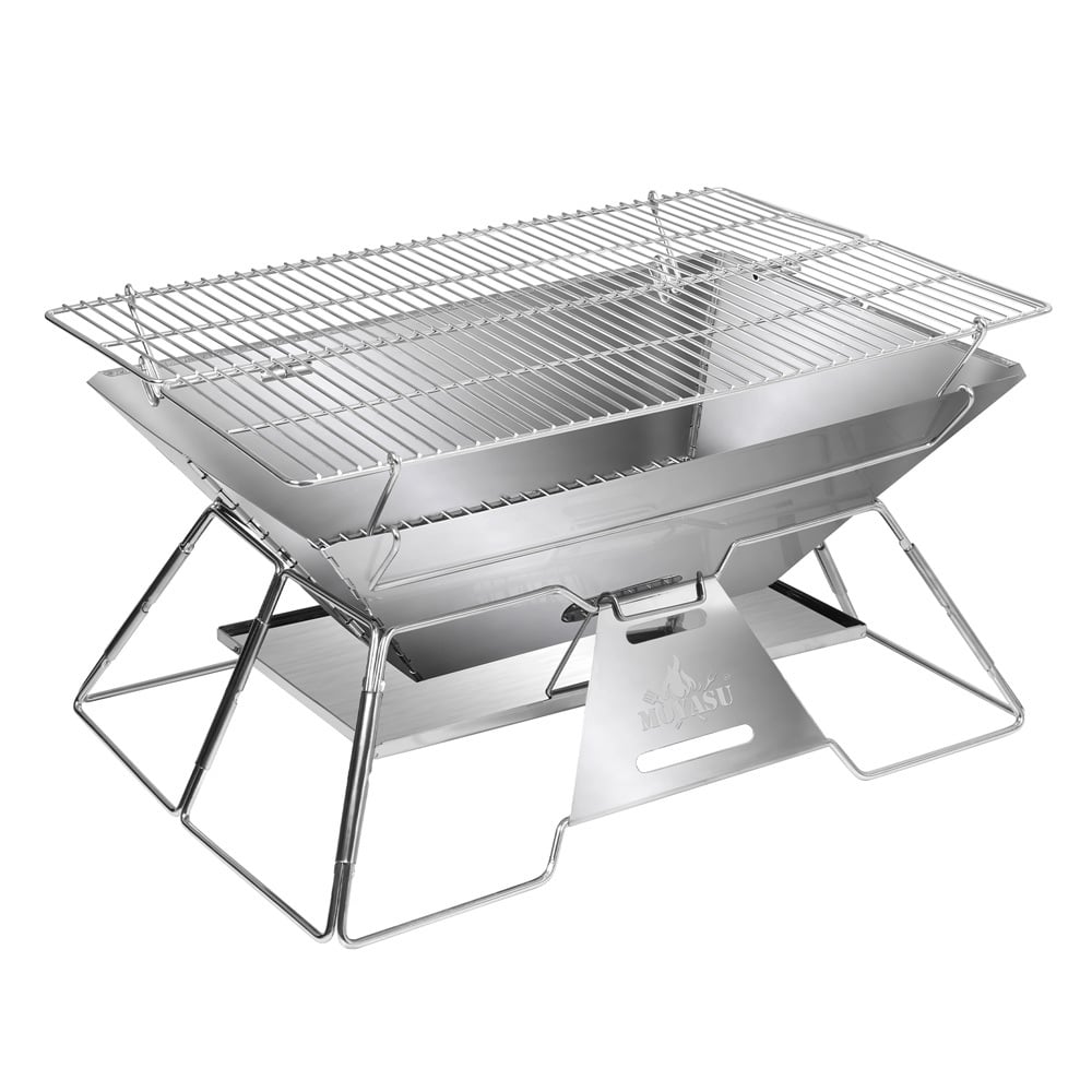 Grevan Folding BBQ Grill Fire Pit
