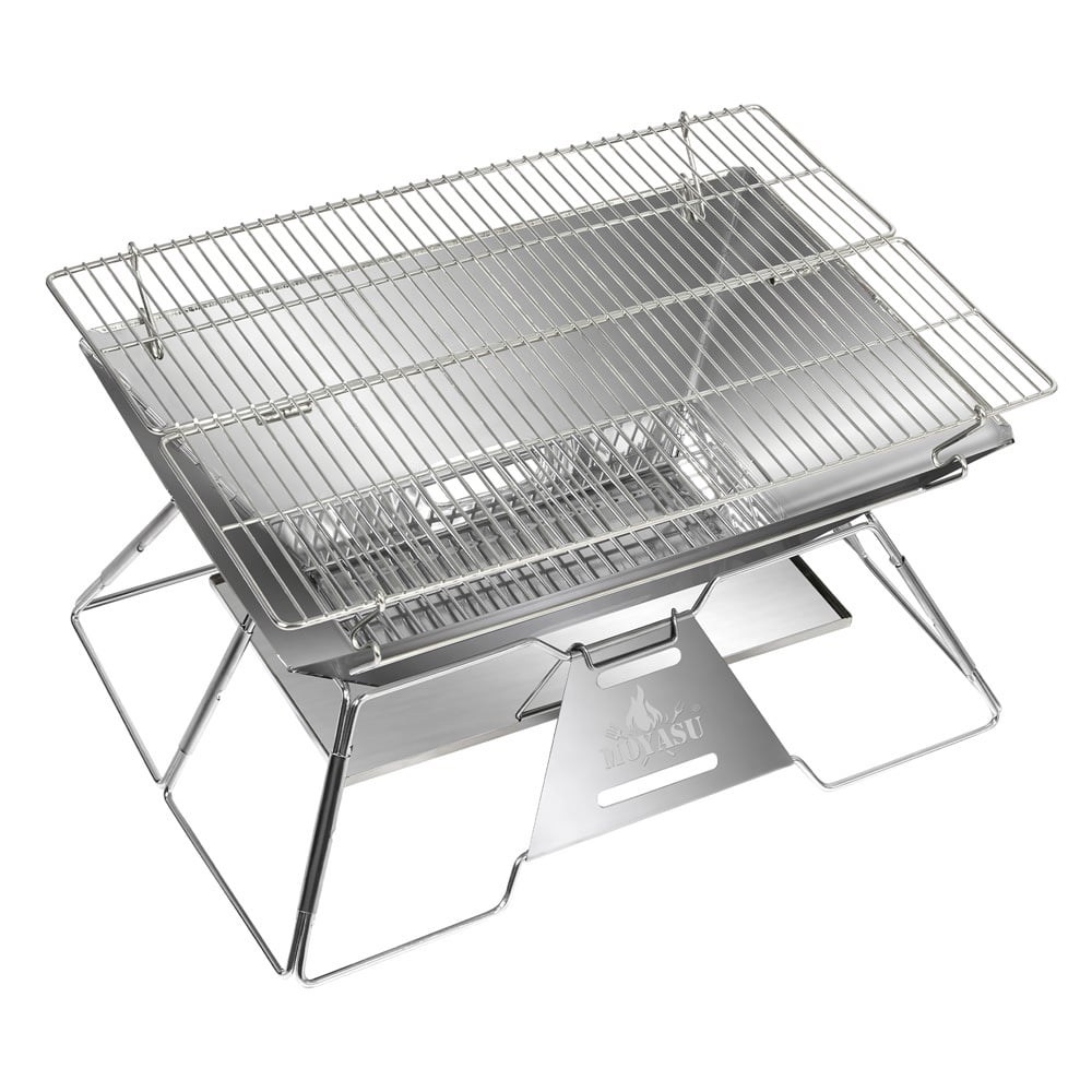 Grevan Folding BBQ Grill Fire Pit