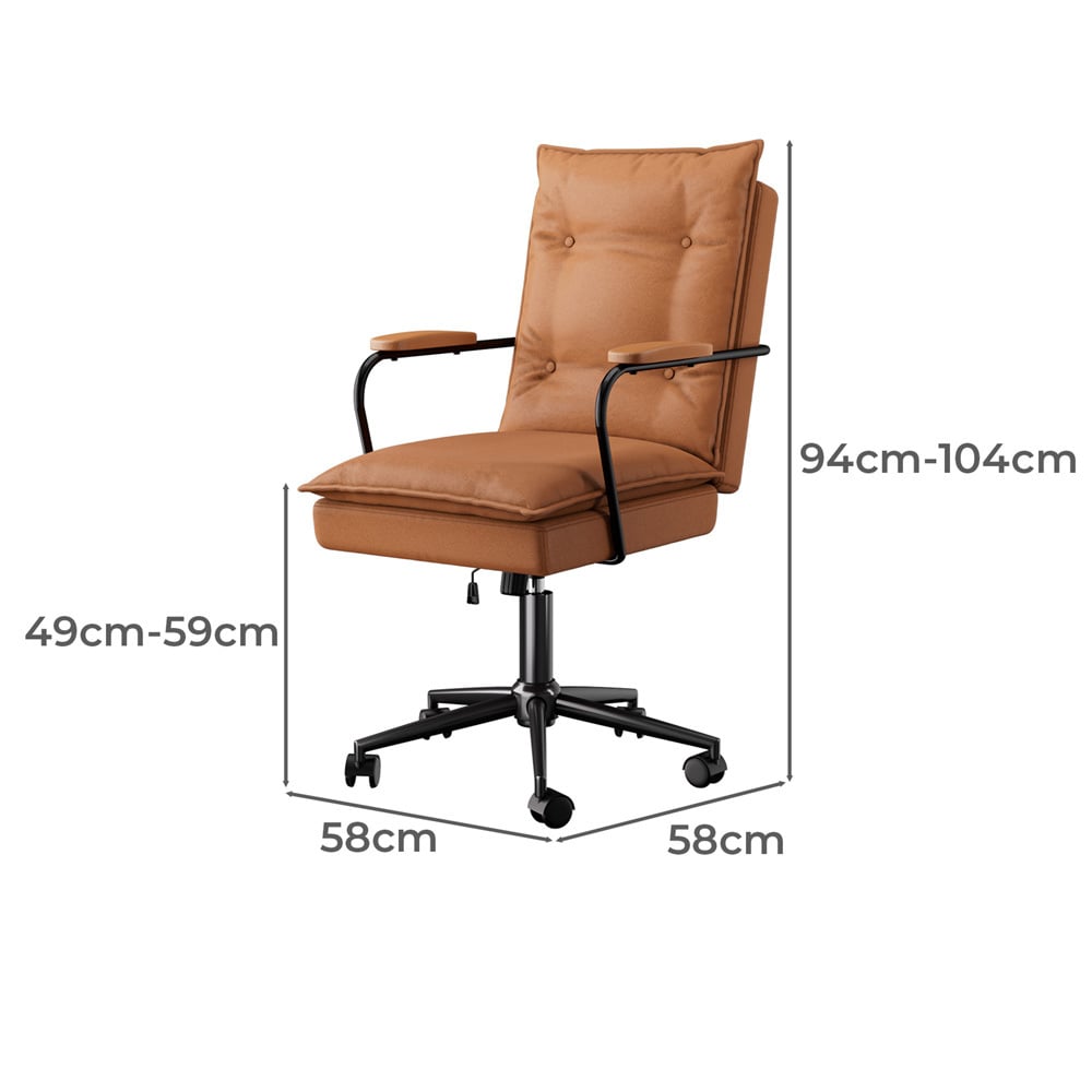 Aerlen Faux Leather Office Chair