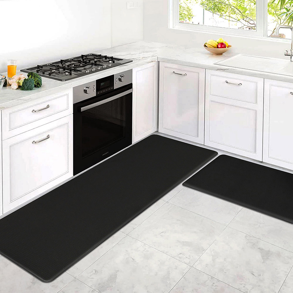 Black Brinly Non-Slip Kitchen Mat
