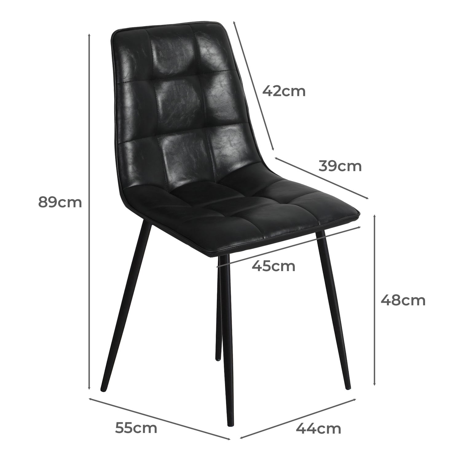 Selawik Faux Leather Dining Chairs