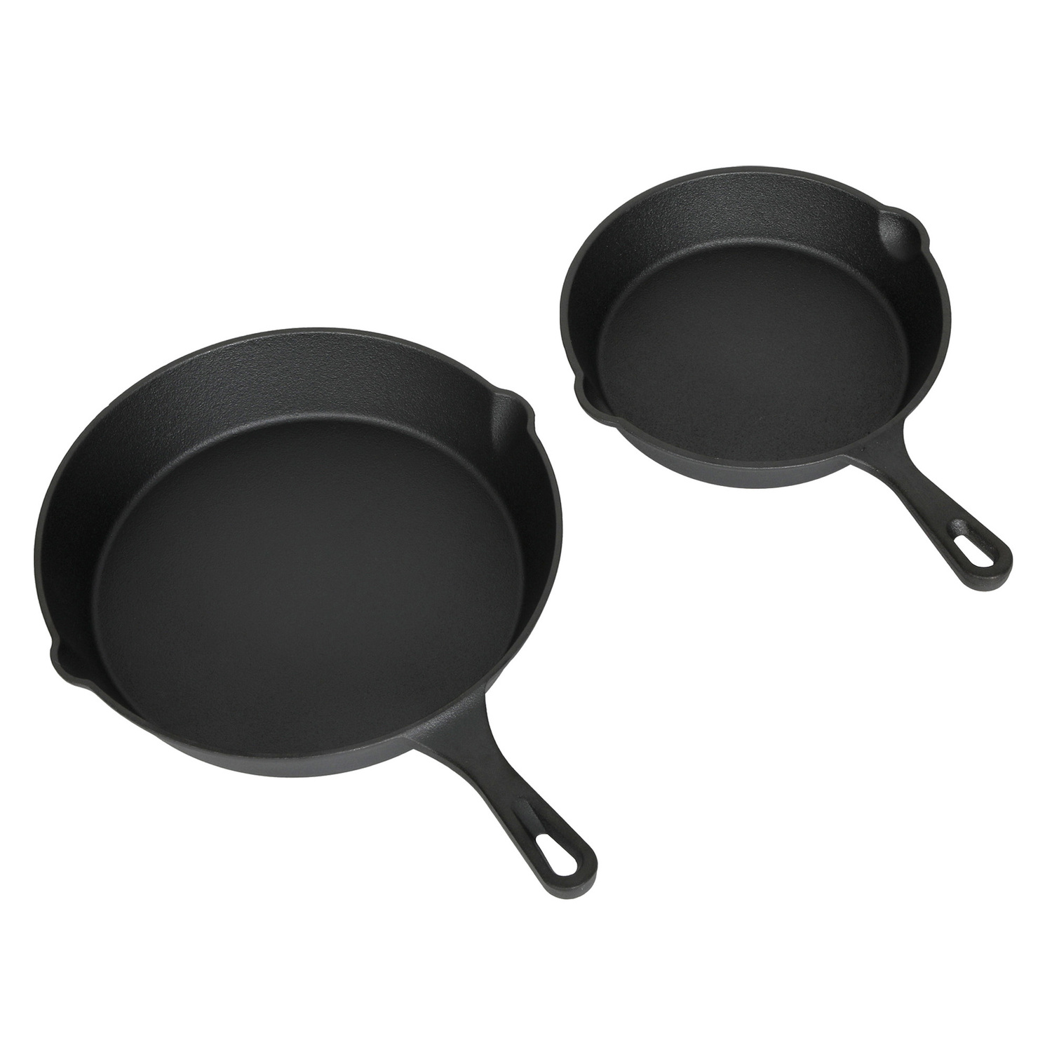 2 Piece Avondale Cast Iron Fry Pan