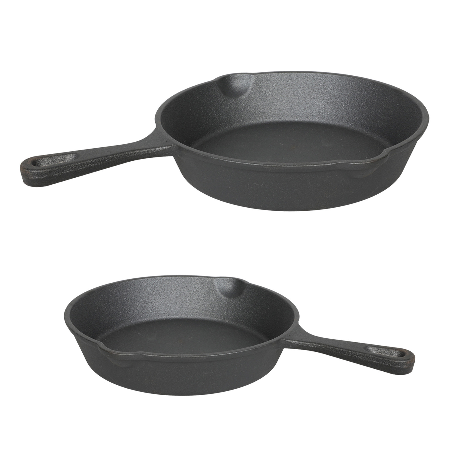 2 Piece Avondale Cast Iron Fry Pan