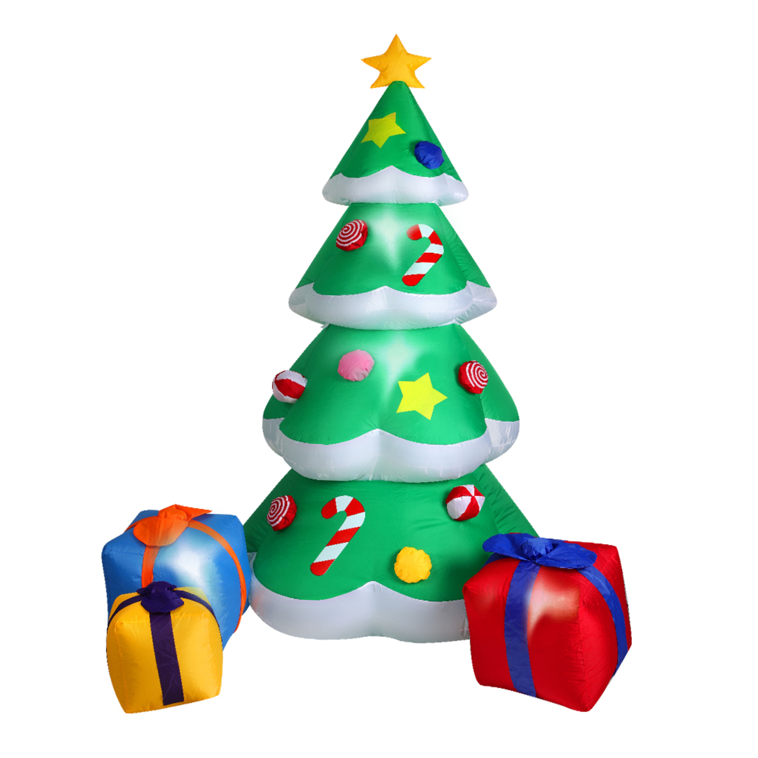 Gift Boxes Inflatable Christmas Tree with LEDs