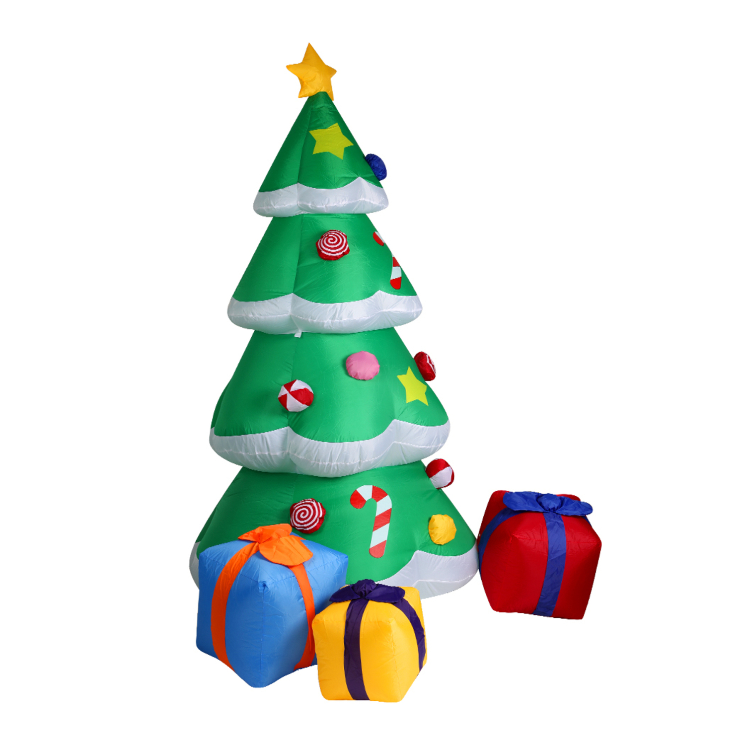 Gift Boxes Inflatable Christmas Tree with LEDs