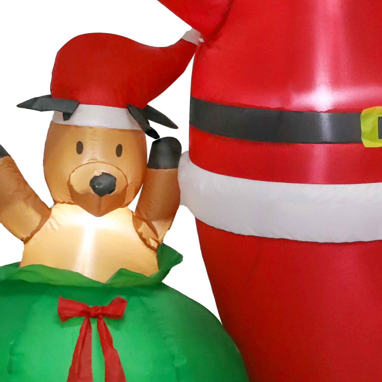 Dasher Santa & Kangaroo LED Inflatable Christmas Decoration