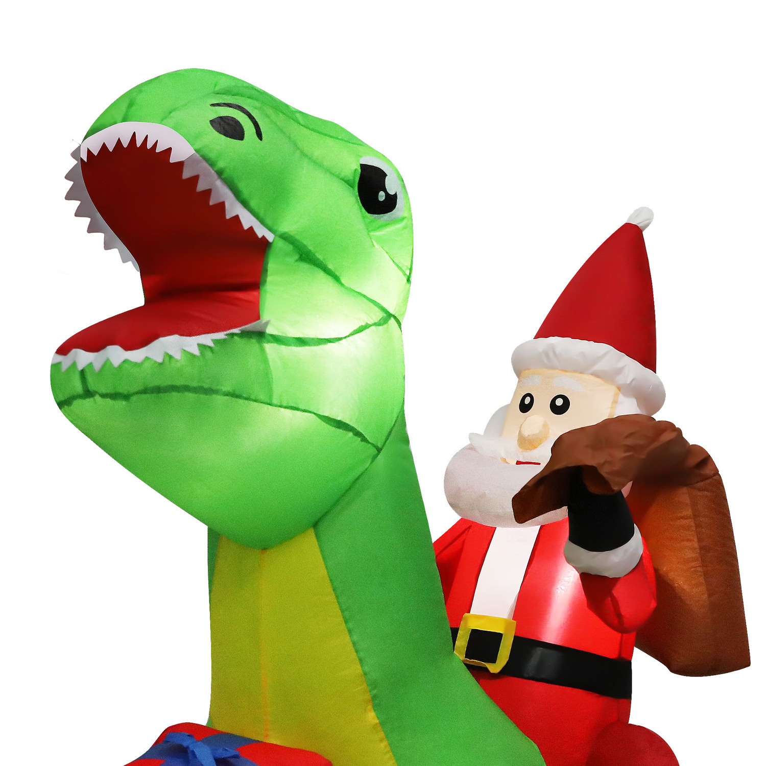 Dasher Dinosaur LED Inflatable Christmas Decoration
