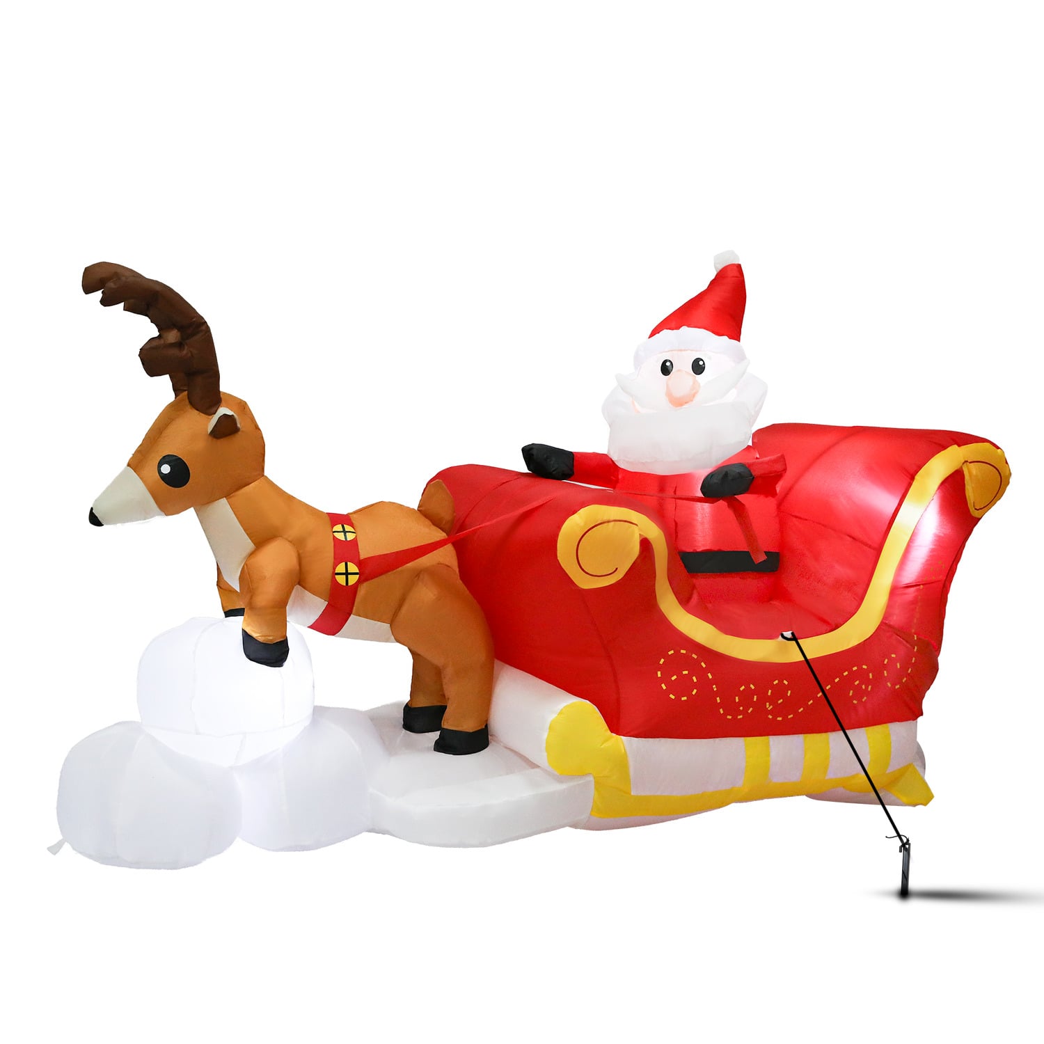 Dasher Sleigh LED Inflatable Christmas Decoration