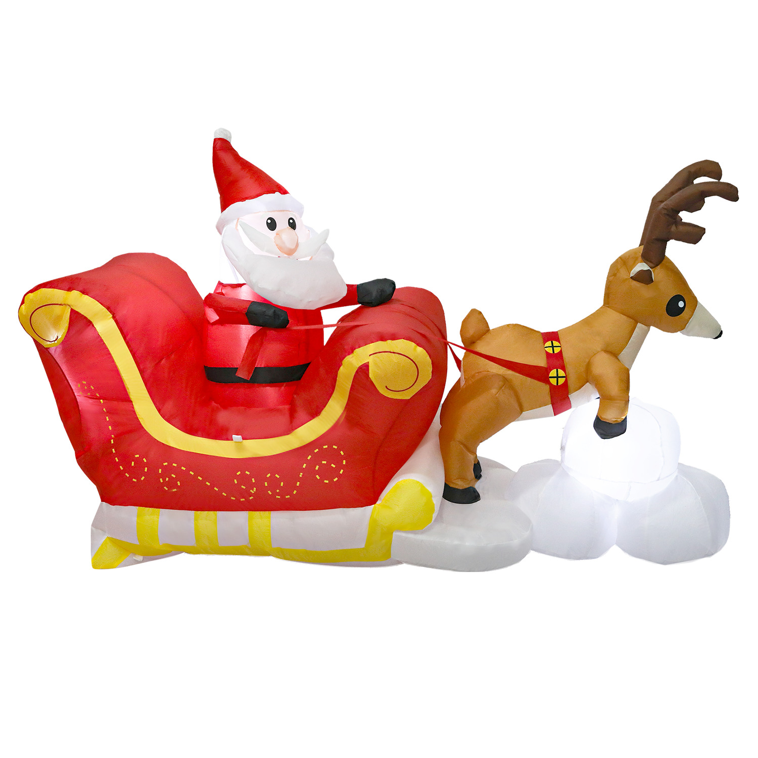 Dasher Sleigh LED Inflatable Christmas Decoration
