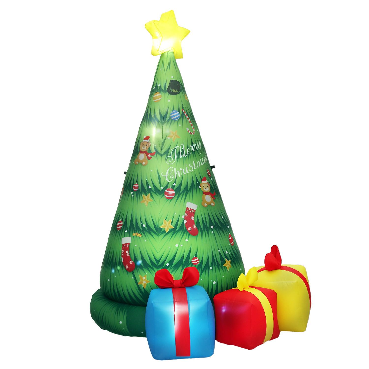 Dasher Tree & Presents LED Inflatable Christmas Decoration