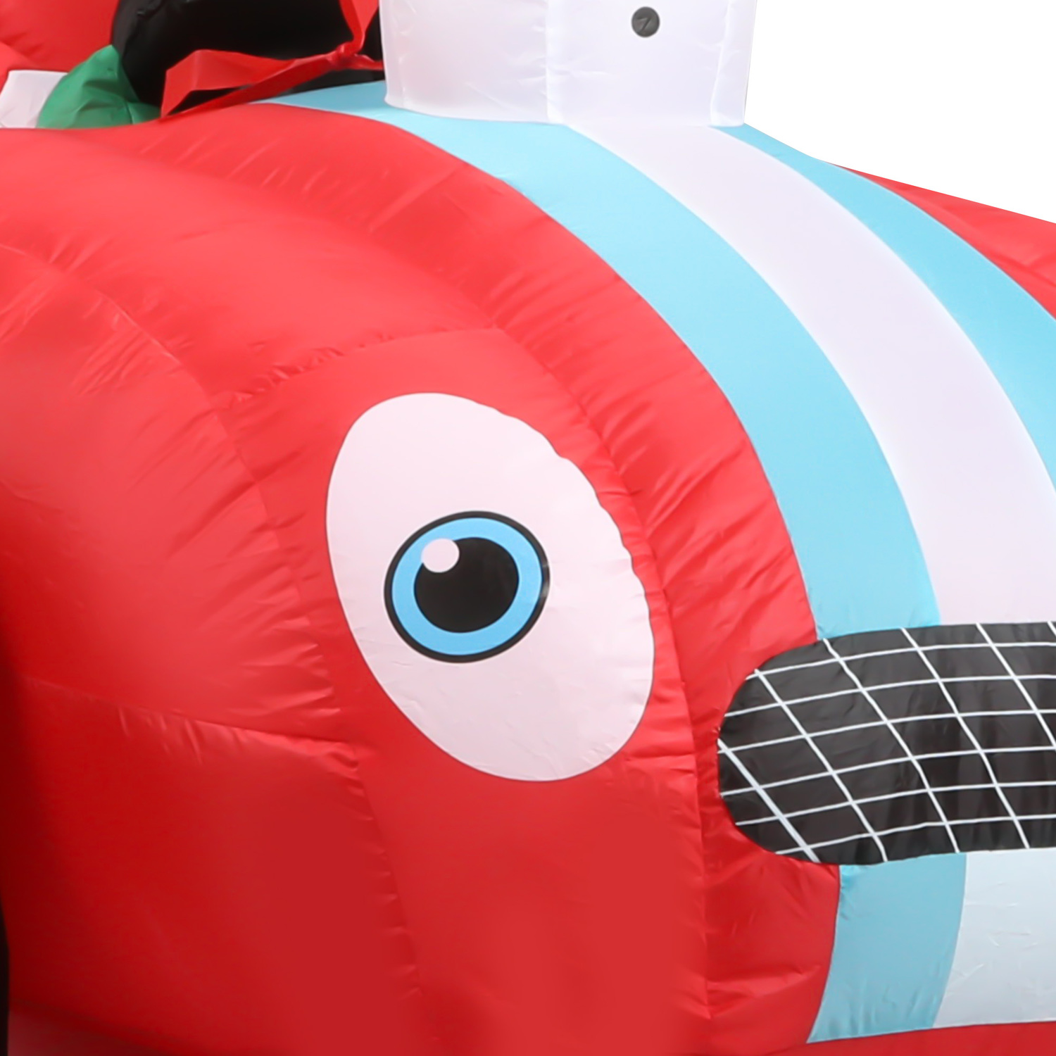 Dasher Santa & Racecar LED Inflatable Christmas Decoration