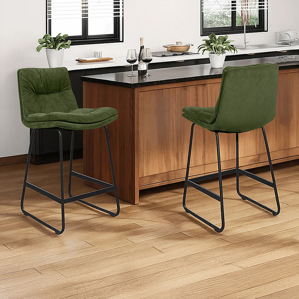 68cm Alexandra Corduroy Bar Stools