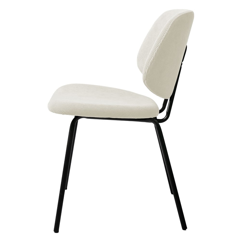 Ivory Bianca Corduroy Dining Chairs