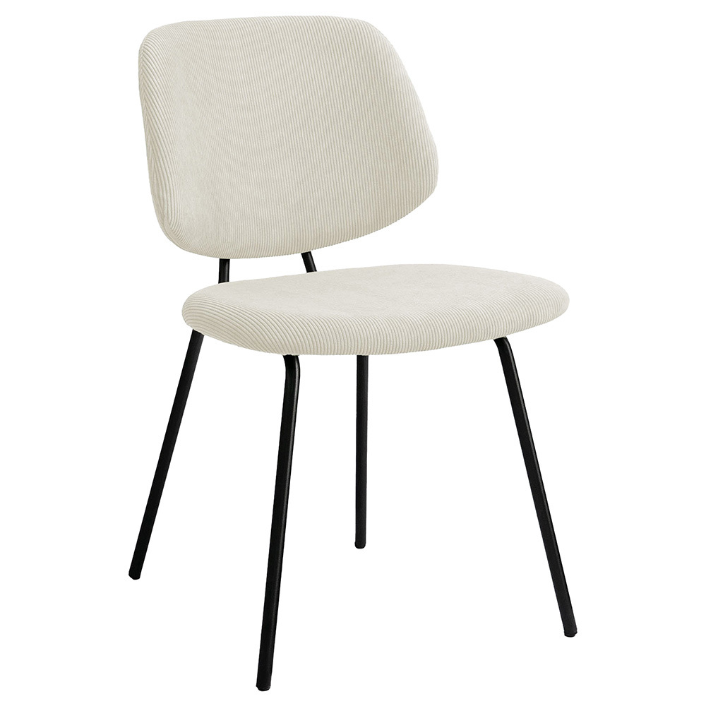 Ivory Bianca Corduroy Dining Chairs