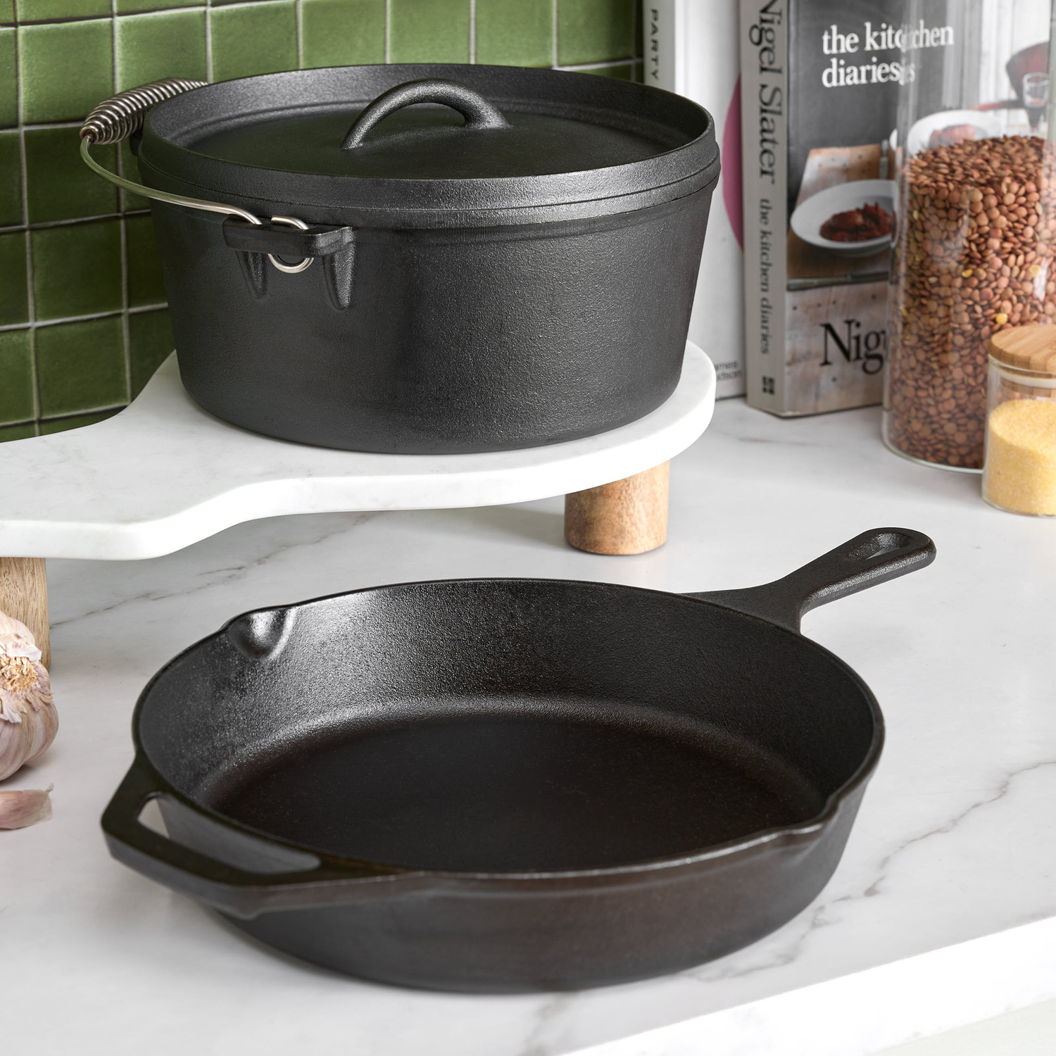 Oakleigh Home 2 Piece Avondale Dutch Oven & Frying Pan Set | Temple ...