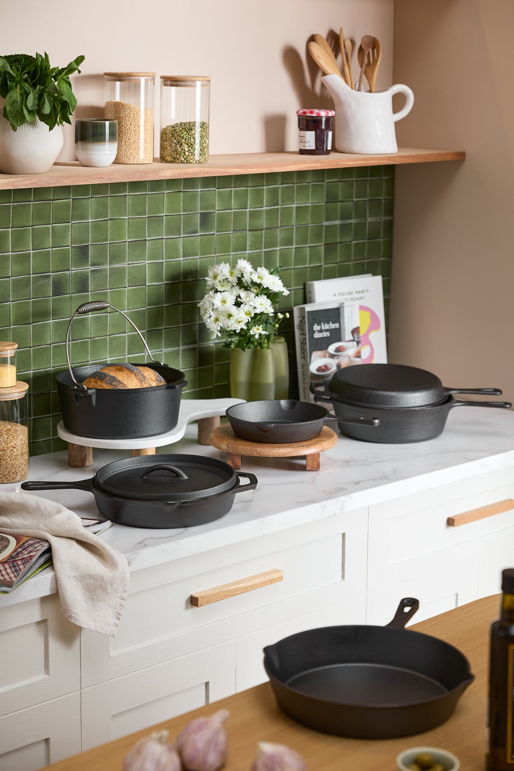 2 Piece Avondale Cast Iron Fry Pan Set