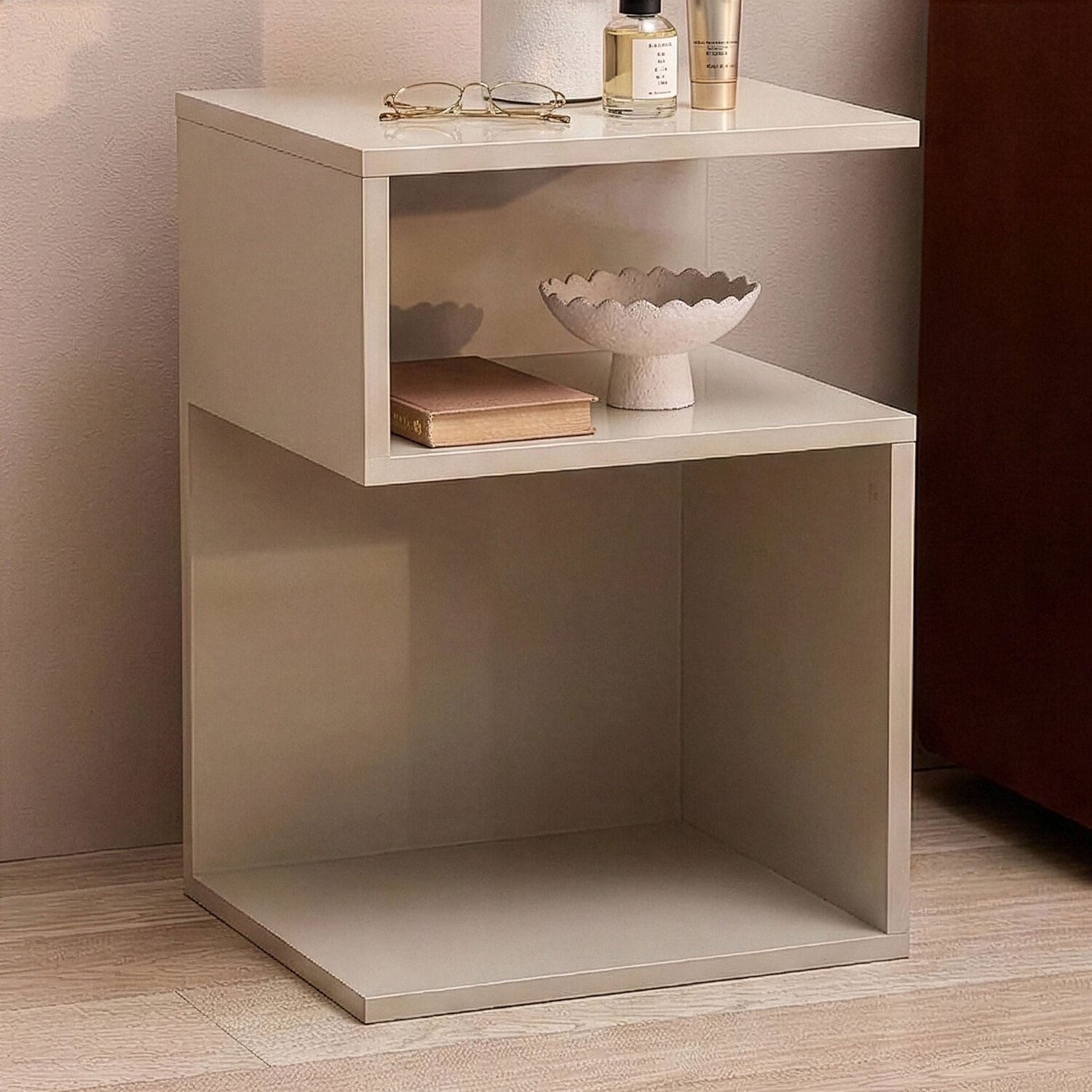 Darcy S-Shaped Bedside Table