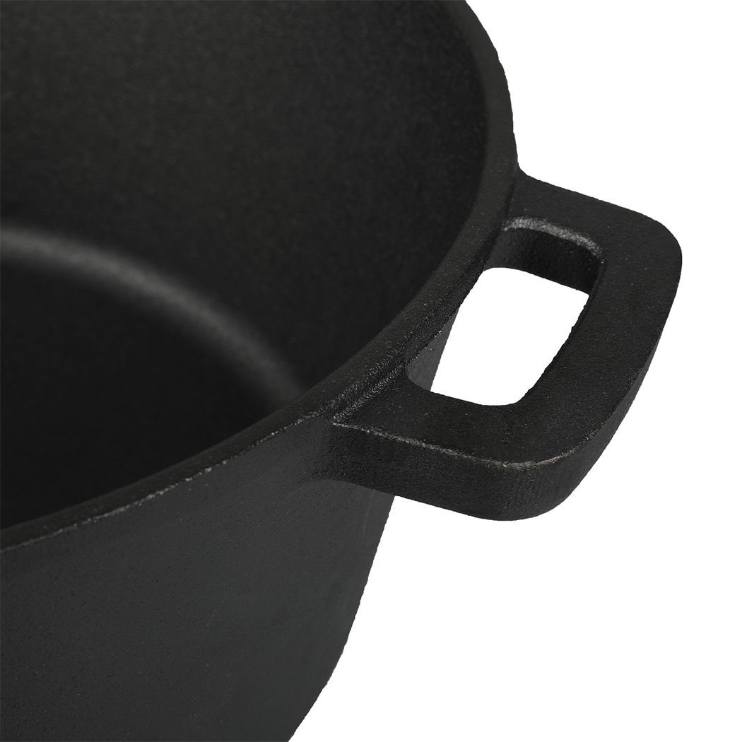 2 Piece Pheme Cast Iron Dutch Oven Skillet Combo Set