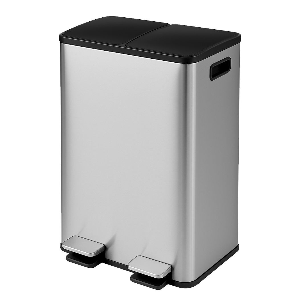 Zora 60L Dual Compartment Rubbish Bin