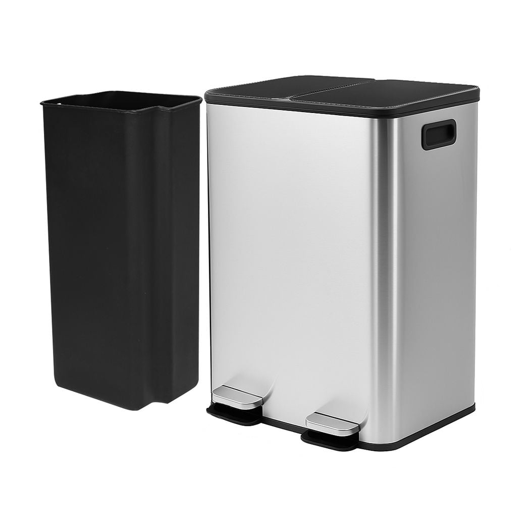 Zora 60L Dual Compartment Rubbish Bin
