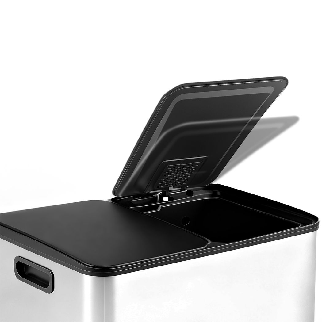 Zora 60L Dual Compartment Rubbish Bin