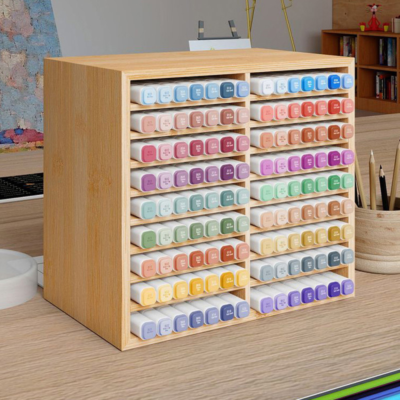 Azya Bamboo Marker Organizer Desktop