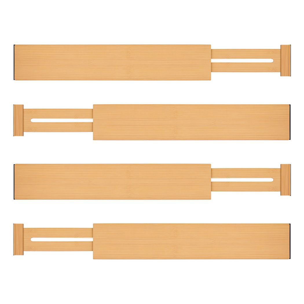 Zely Bamboo 4-Pack Drawer Dividers