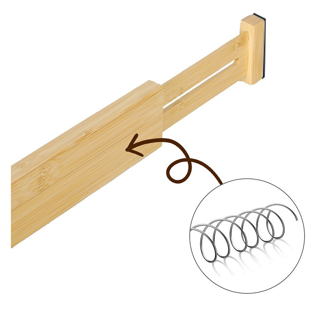 Zely Bamboo 4-Pack Drawer Dividers