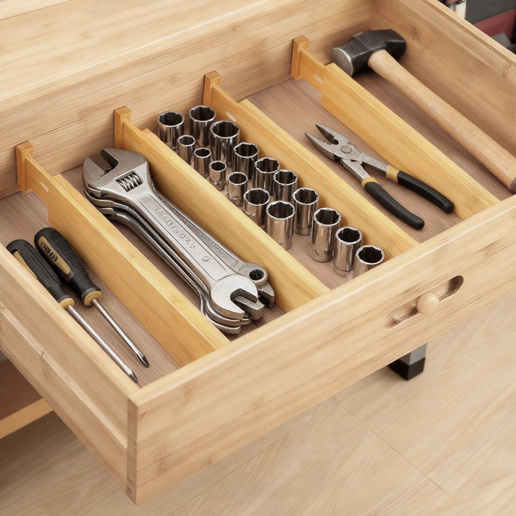 Zely Bamboo 4-Pack Drawer Dividers