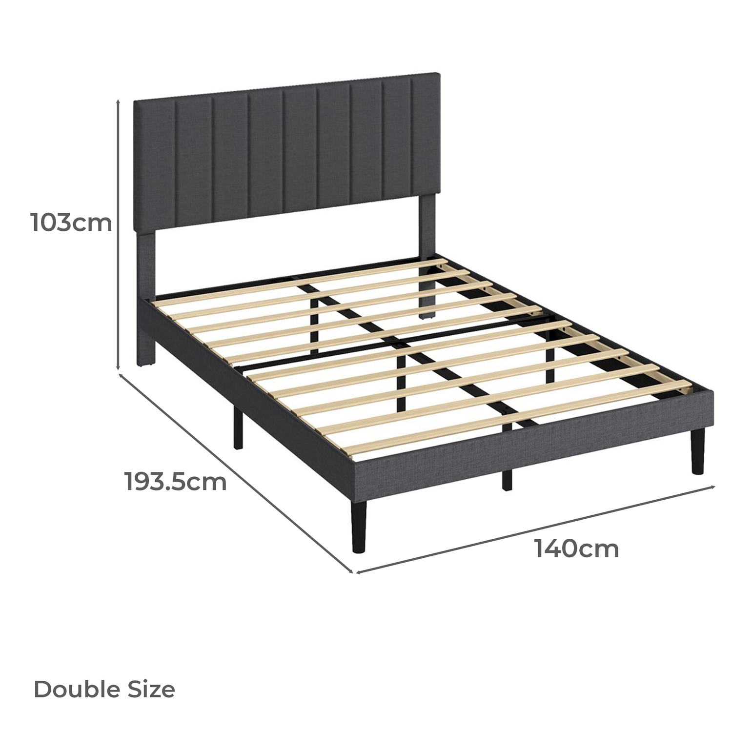 Jarrell Linen Bed Frame