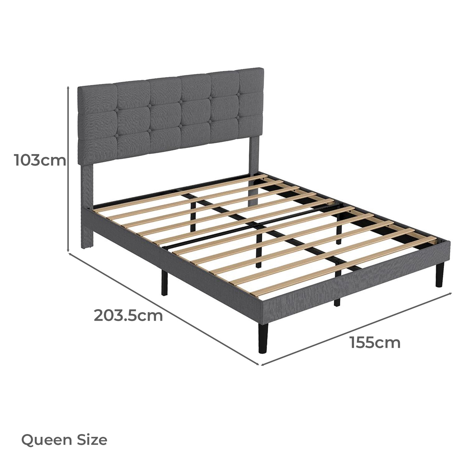 Xandros Upholstered Bed